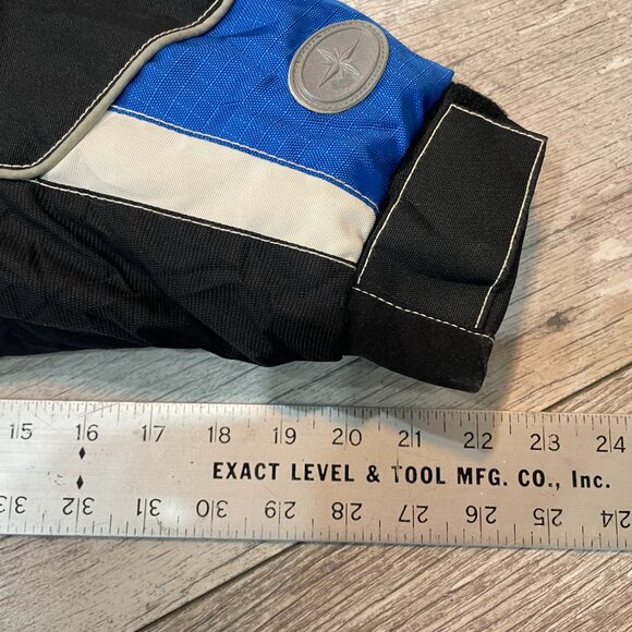 VTG Pure Polaris men's snowmobile jacket in black and blue nylon Mens M - Picture 6 of 9